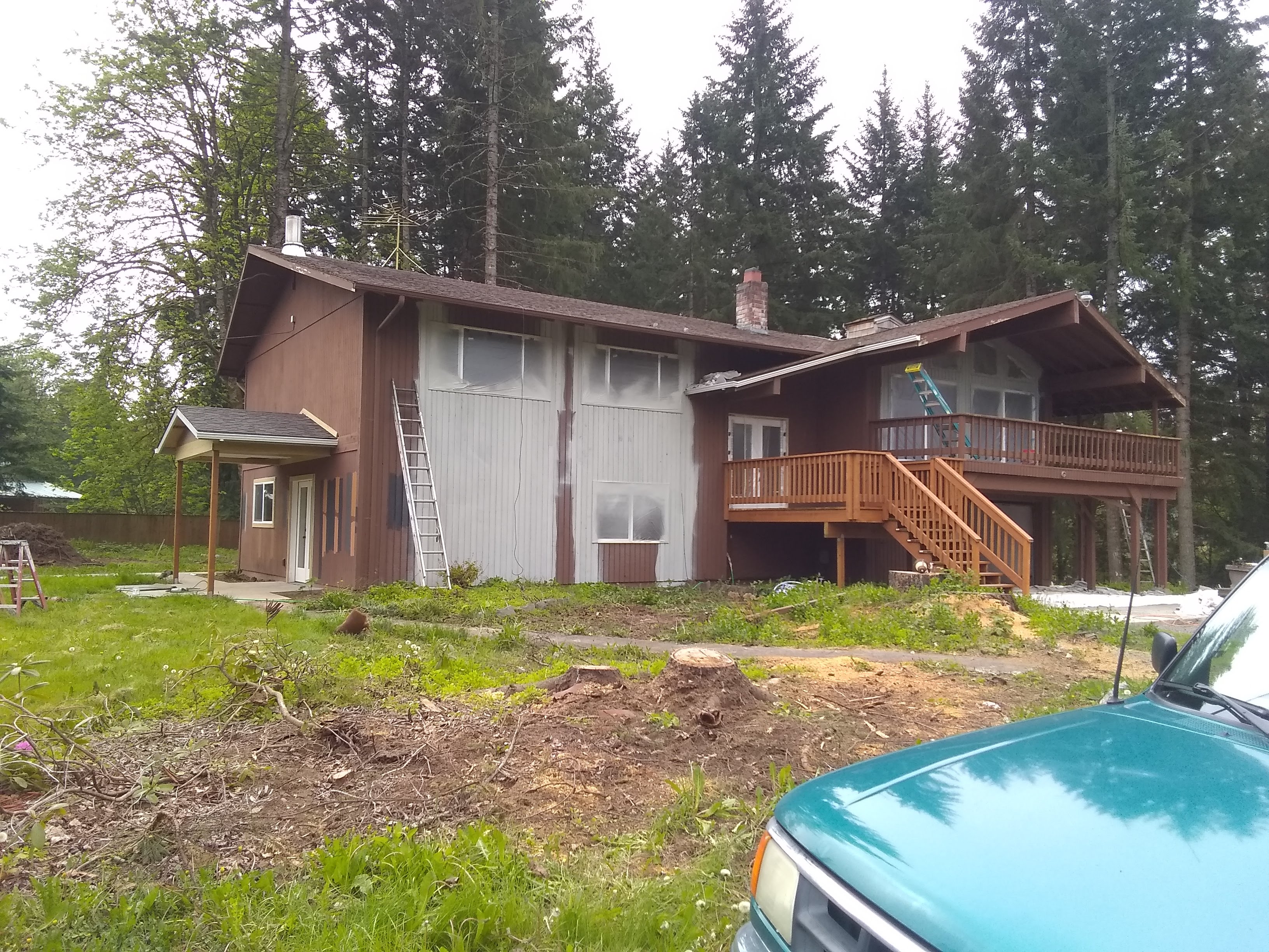 Before: Woodland Hills · A-frame full exterior